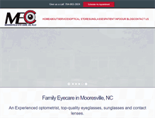 Tablet Screenshot of mooresvilleeyecare.com